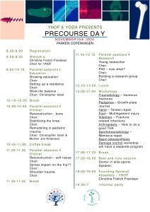 Program precourse day congress 2026